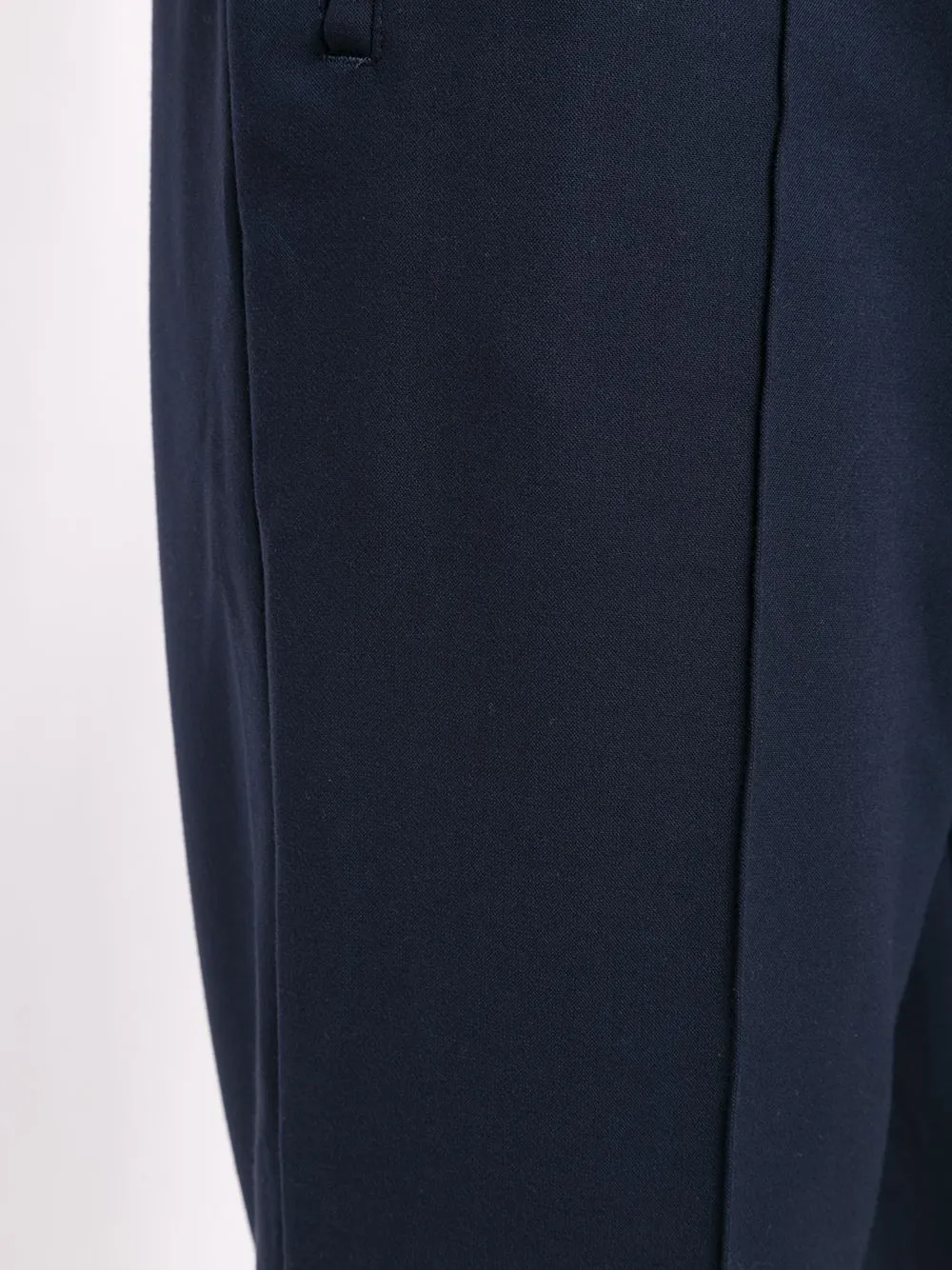 Piped-Trim Drawstring Waist Trousers