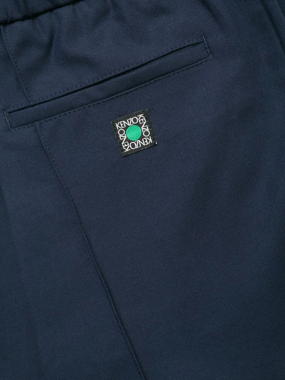 Piped-Trim Drawstring Waist Trousers