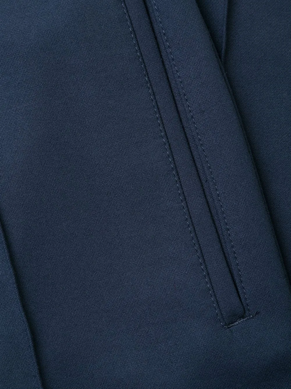 Piped-Trim Drawstring Waist Trousers