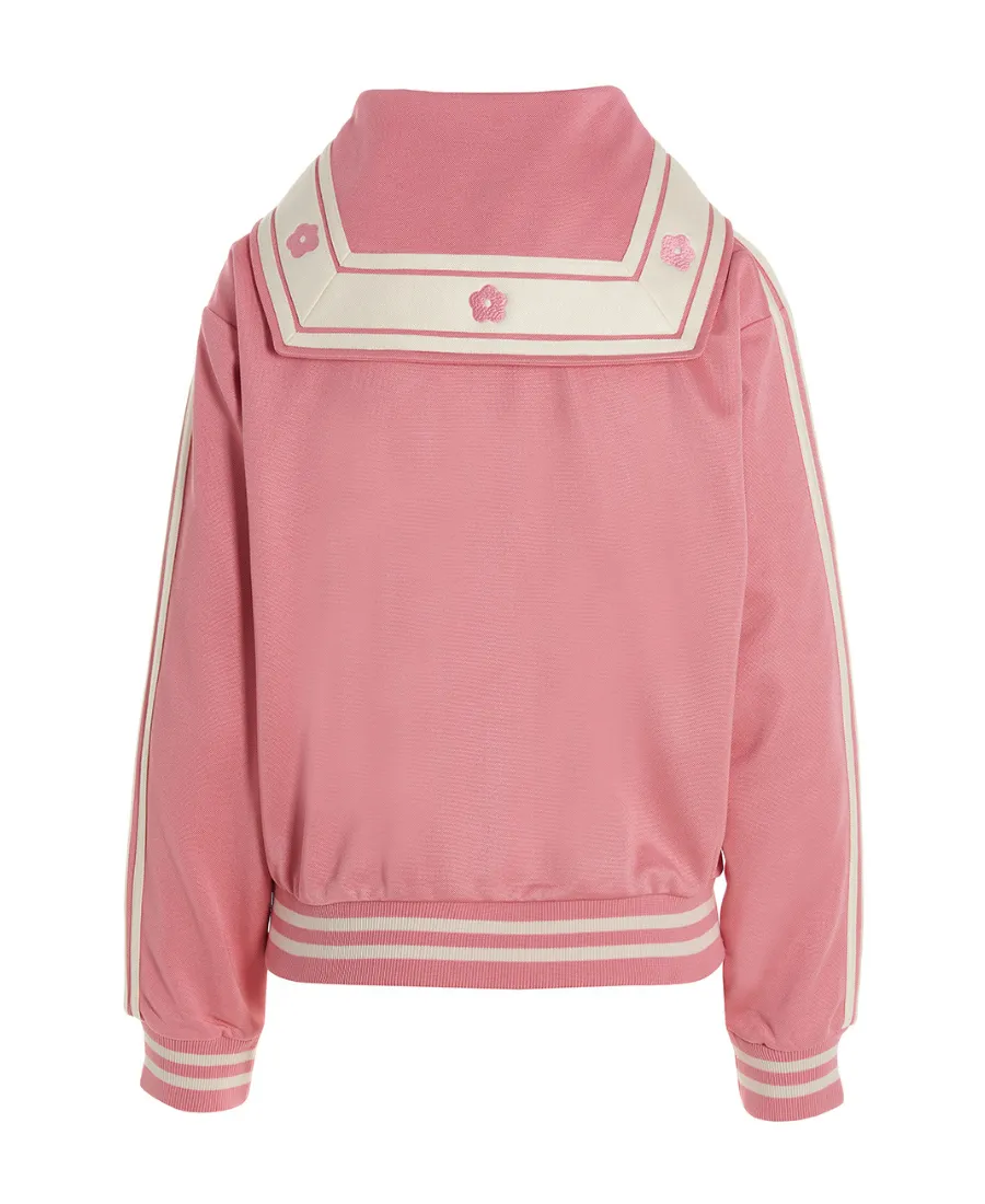 Logo Embroidered Zipped Sweatshirt