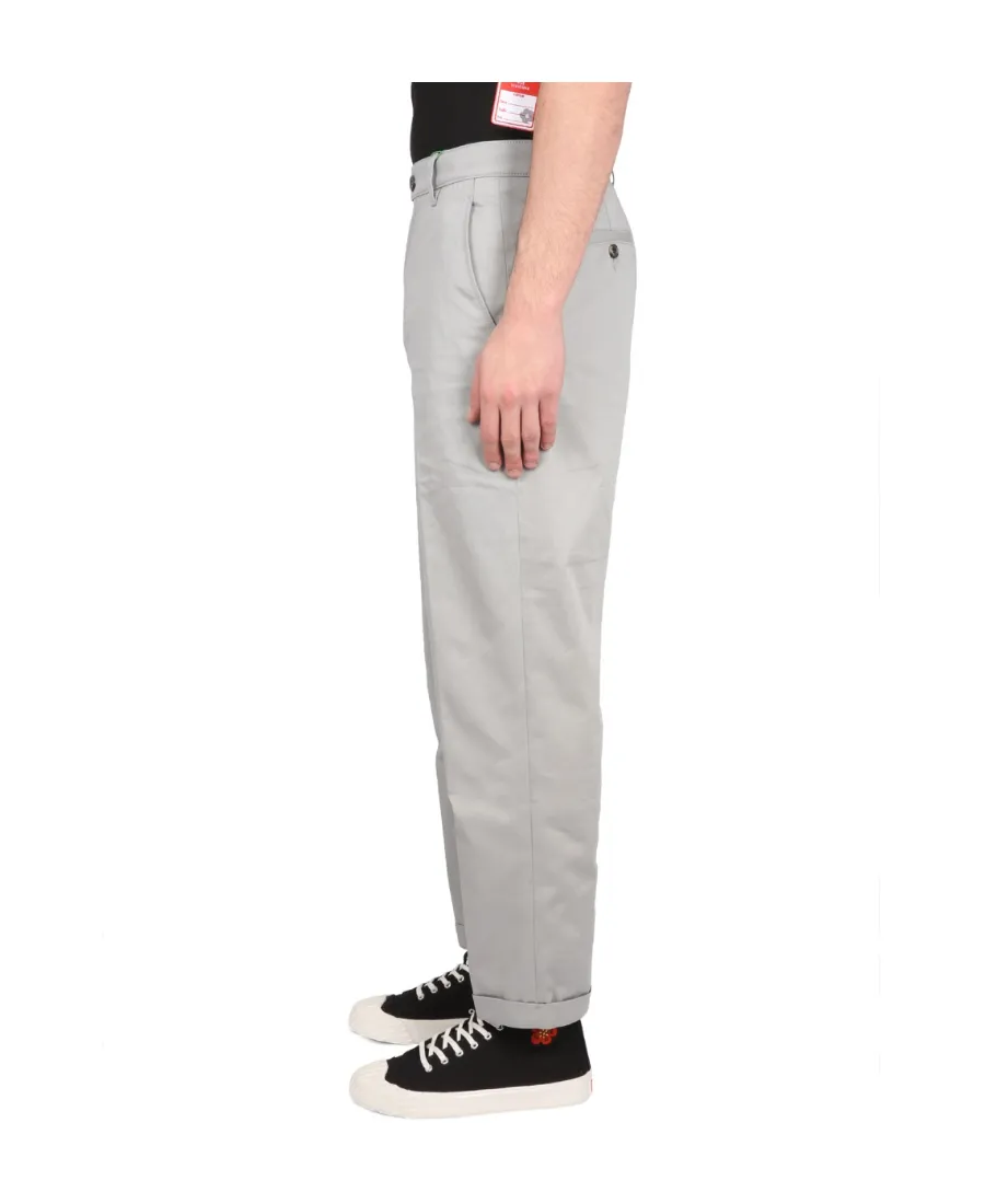 Turn-Up Brim Chino Trousers