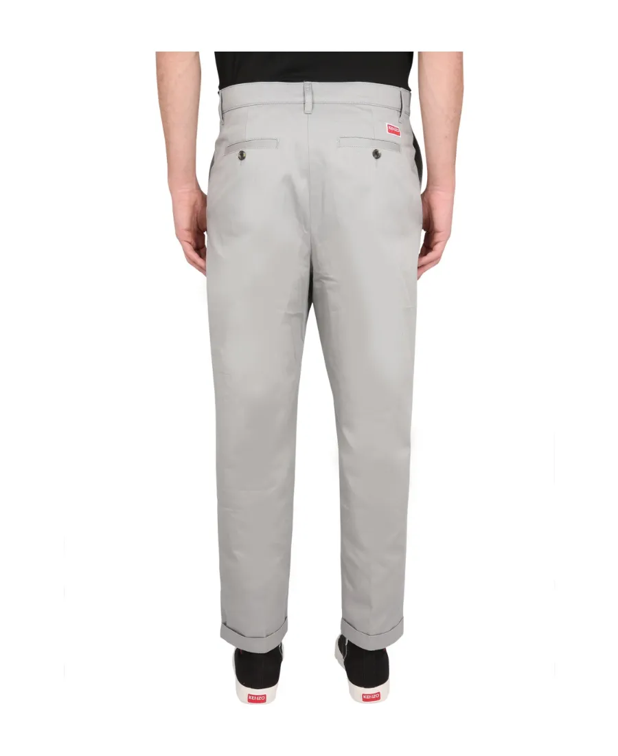 Turn-Up Brim Chino Trousers