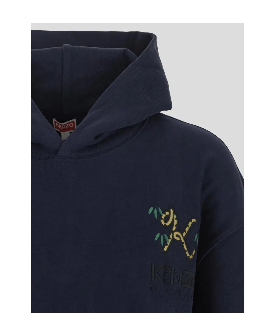 Crest Oversize Hooded Sweatshirt Tiger Tail K