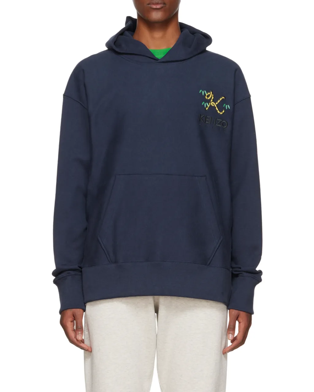 Crest Oversize Hooded Sweatshirt Tiger Tail K