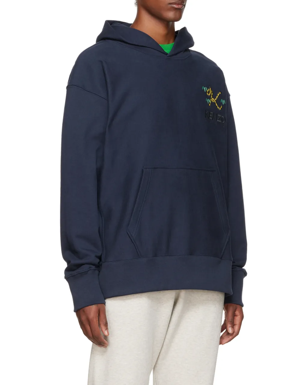 Crest Oversize Hooded Sweatshirt Tiger Tail K