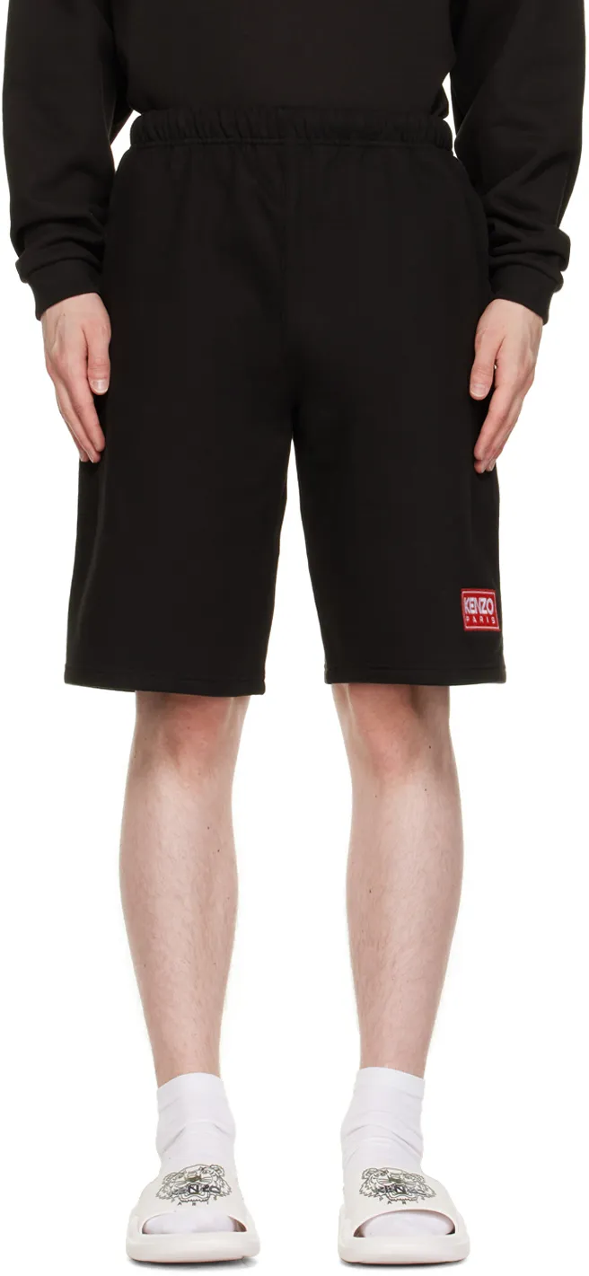 Logo-Patch Mid-Rise Shorts