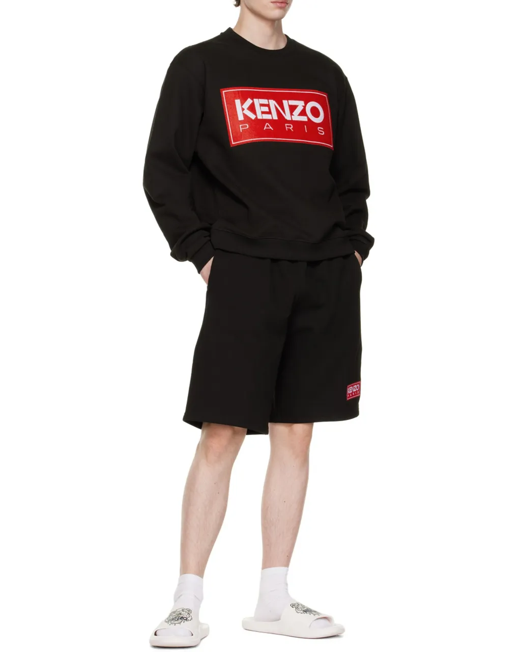 Logo-Patch Mid-Rise Shorts