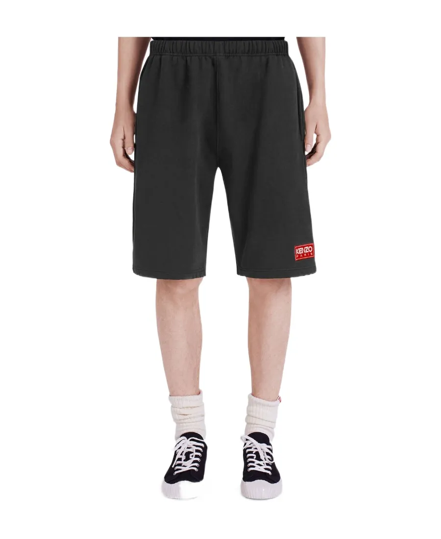 Logo-Patch Mid-Rise Shorts