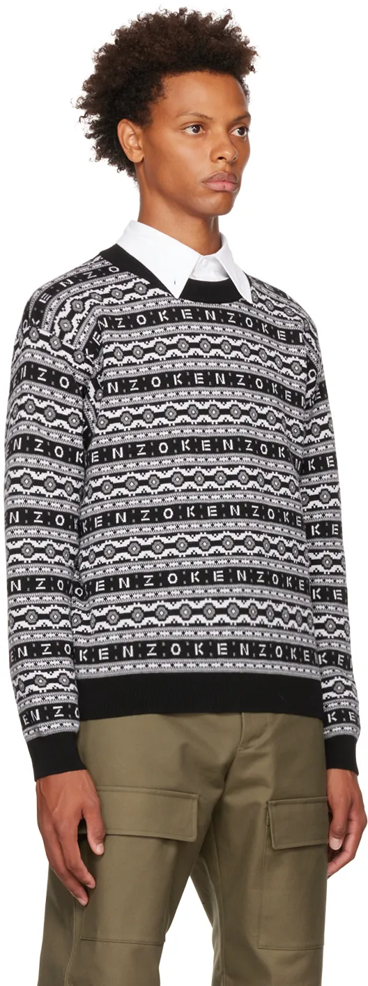Logo Jacquard Long-Sleeved Jumper