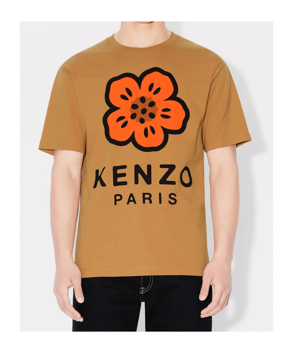 Boke Flower Printed Crewneck T-Shirt