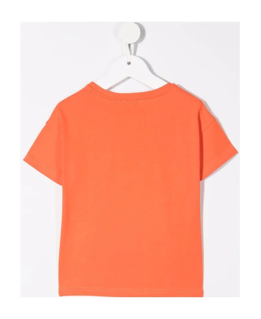 Round Collar Logo Short-Sleeved T-Shirt