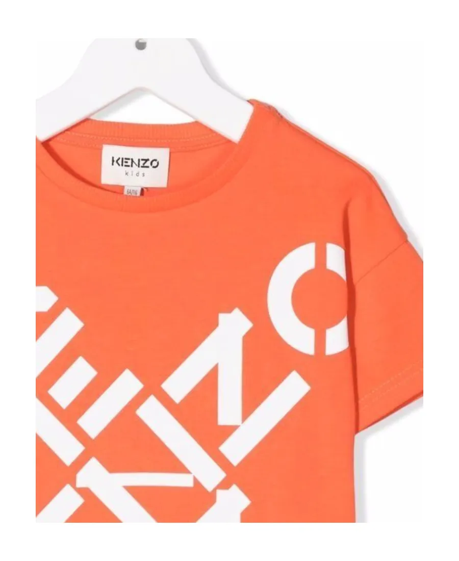 Round Collar Logo Short-Sleeved T-Shirt
