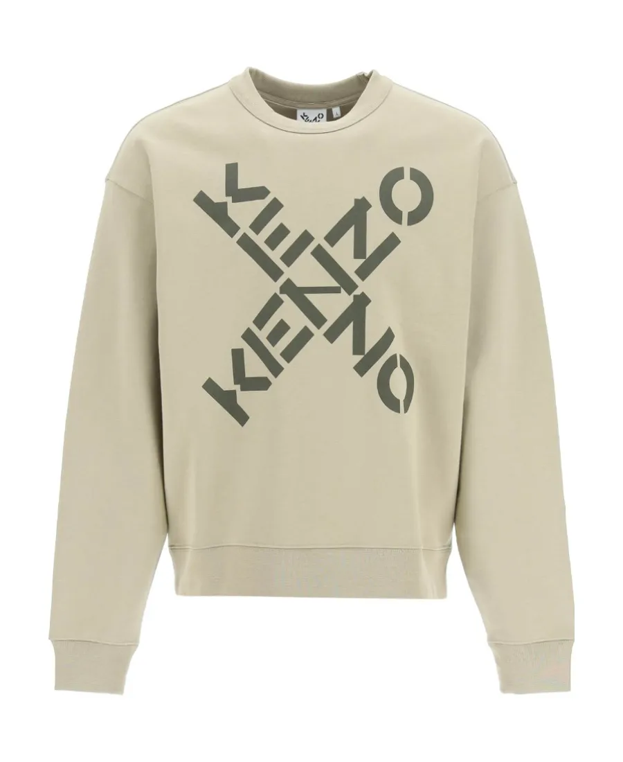 Sport Oversize X Logo Crewneck Sweatshirt