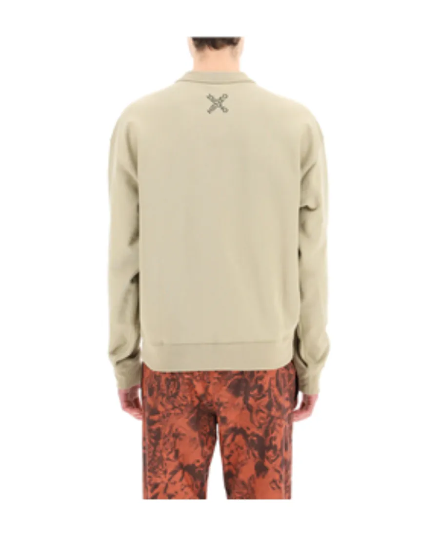 Sport Oversize X Logo Crewneck Sweatshirt