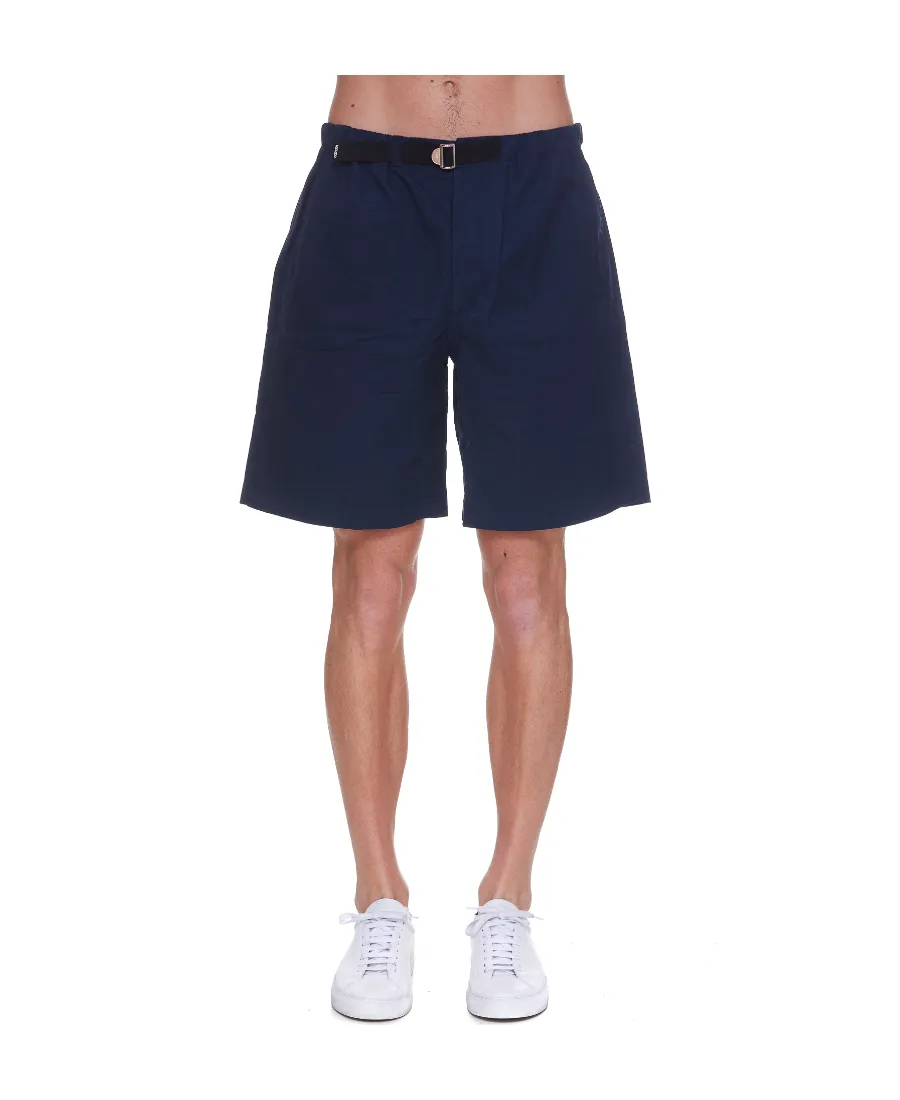 Buckle Knee-Length Shorts