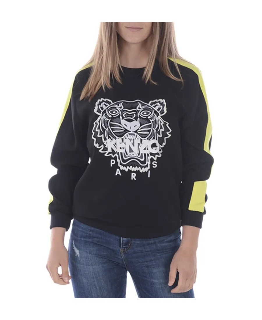 Tiger Head Embroidered Sweatshirt