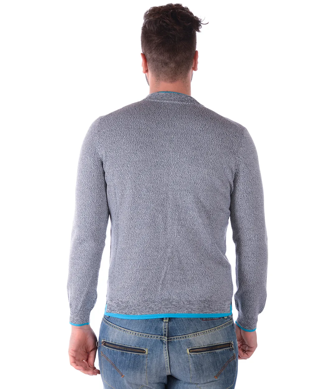 Zipper Open Knitted Cardigan