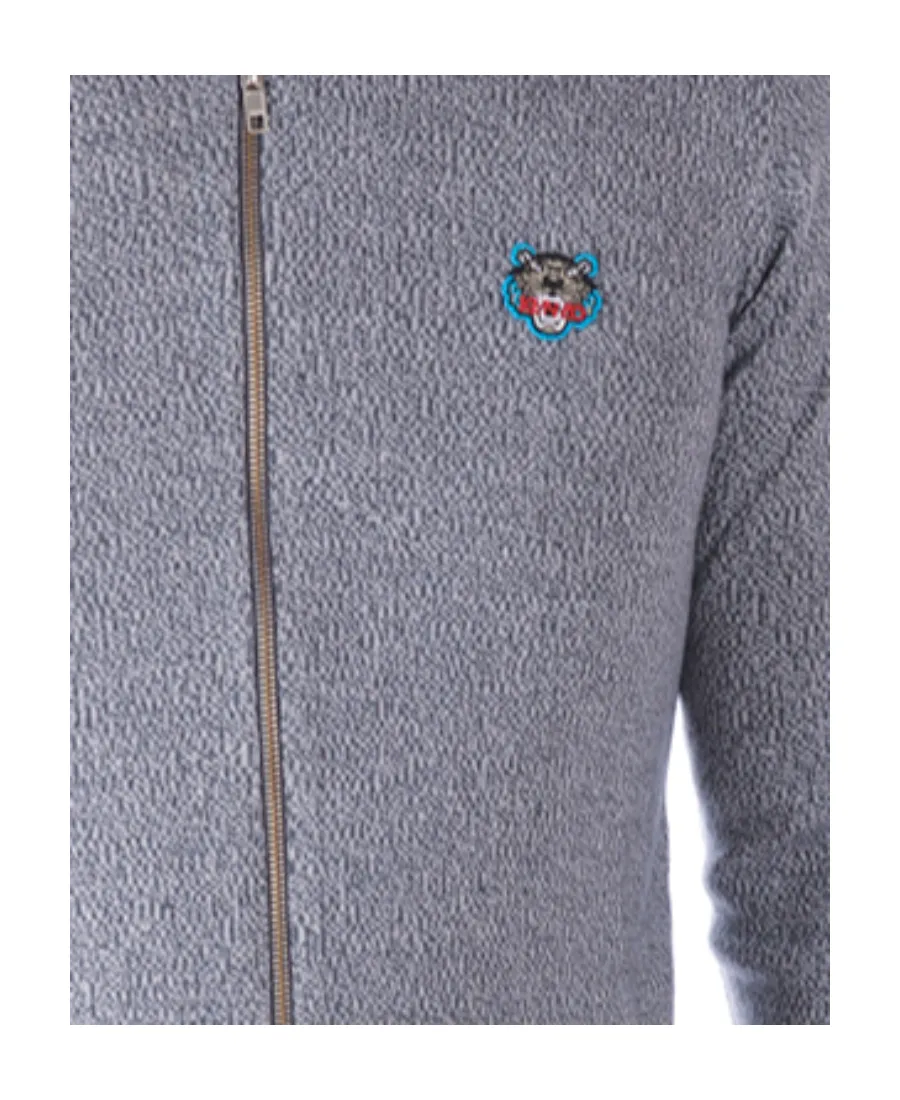 Zipper Open Knitted Cardigan