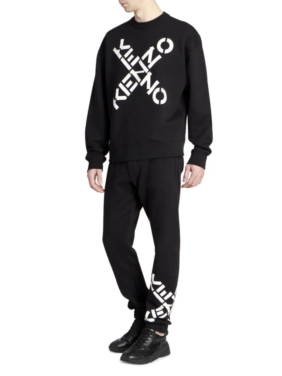 Sport Big X Logo Print Sweatshirt