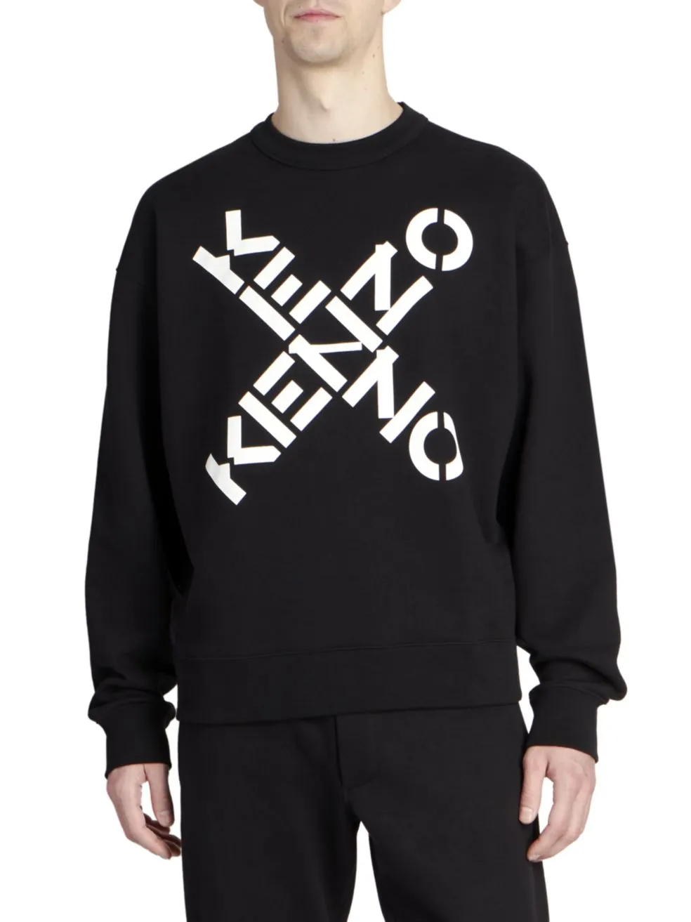 Sport Big X Logo Print Sweatshirt