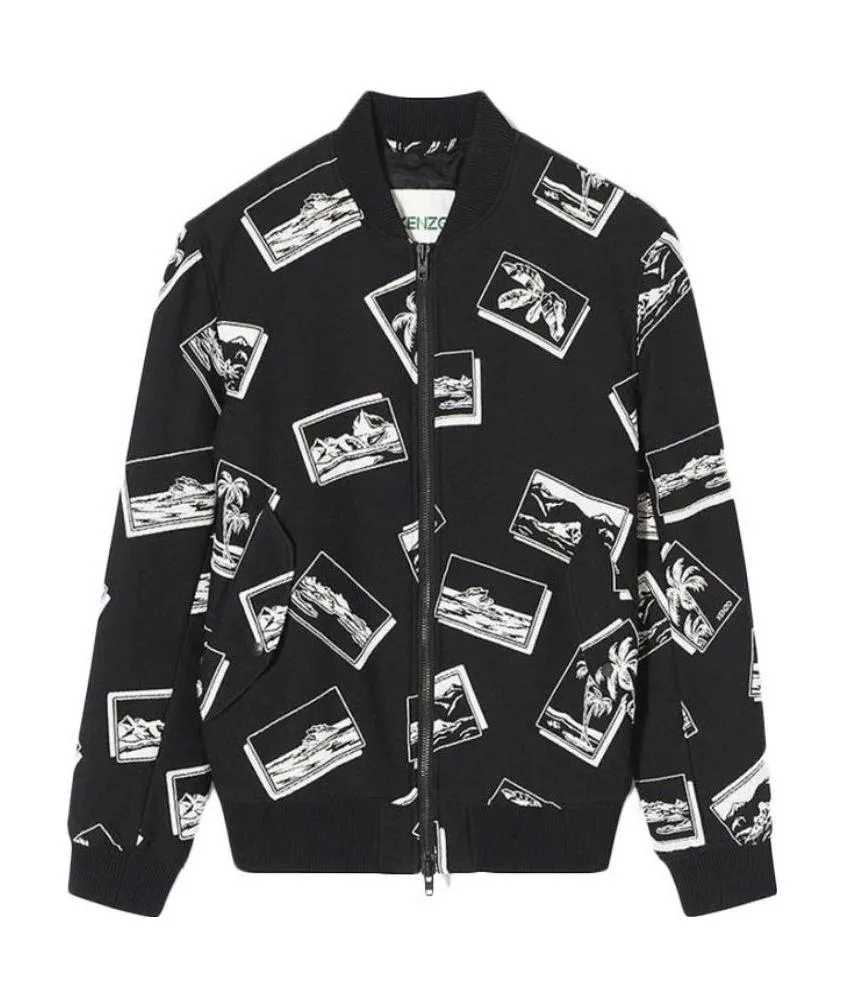 Printed Baseball Jacket