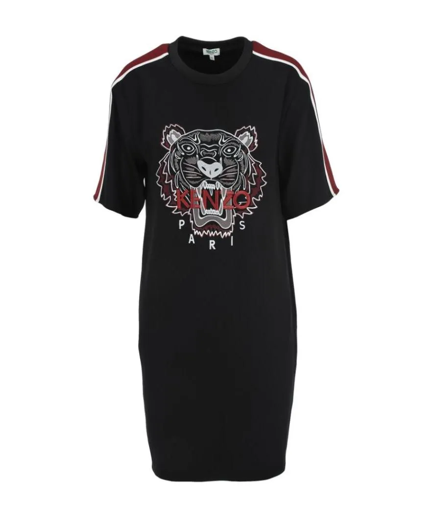 Tiger Head Embroidered Dress
