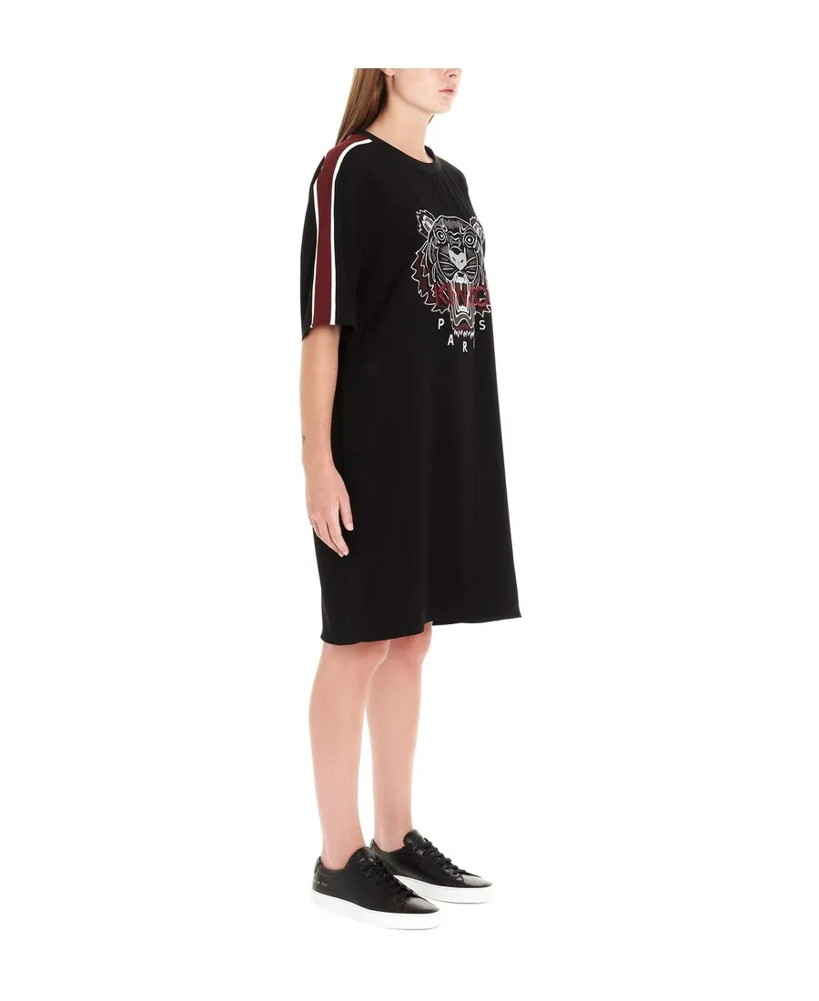 Tiger Head Embroidered Dress