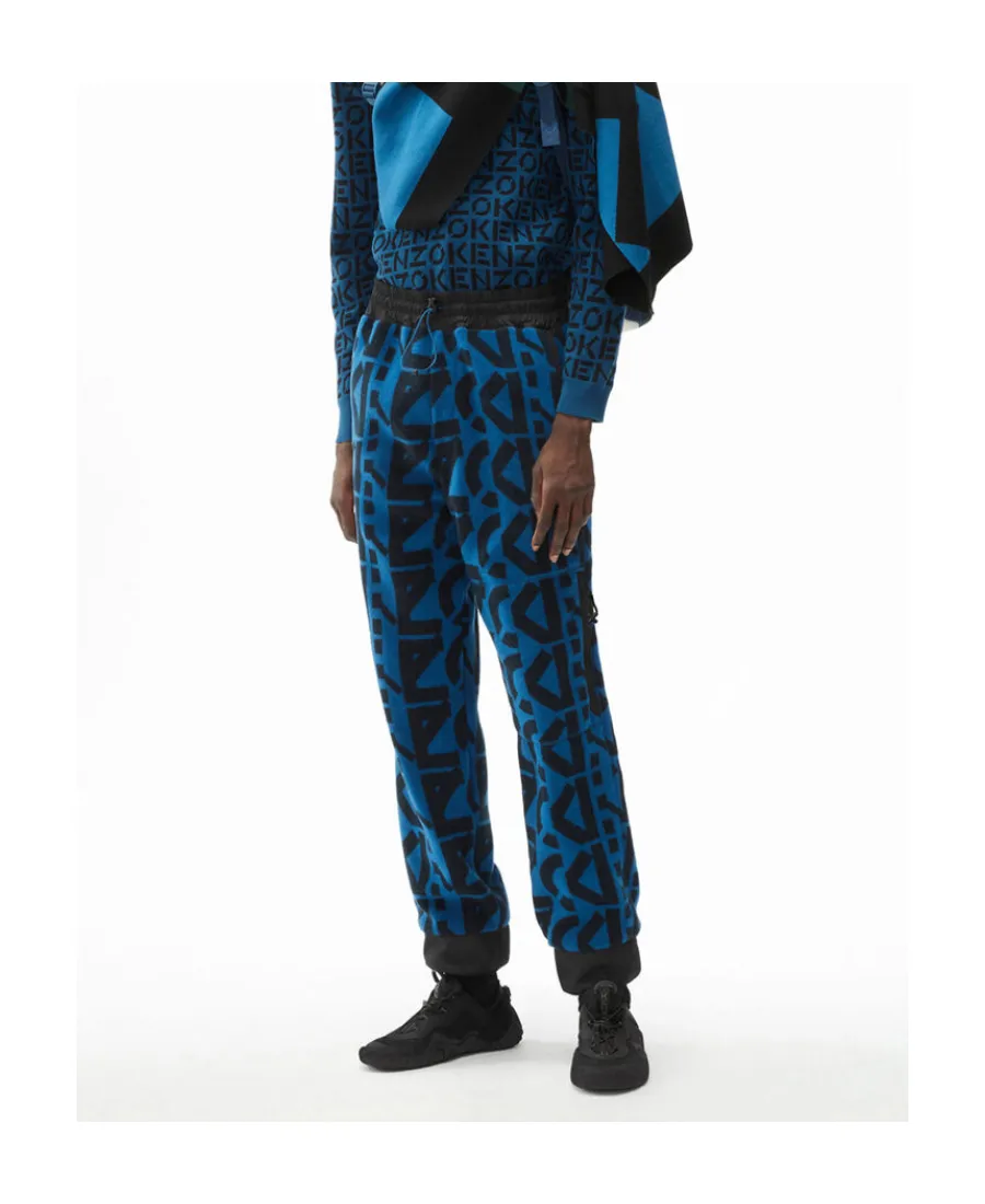 Monogram-Print Fleece Track Pants