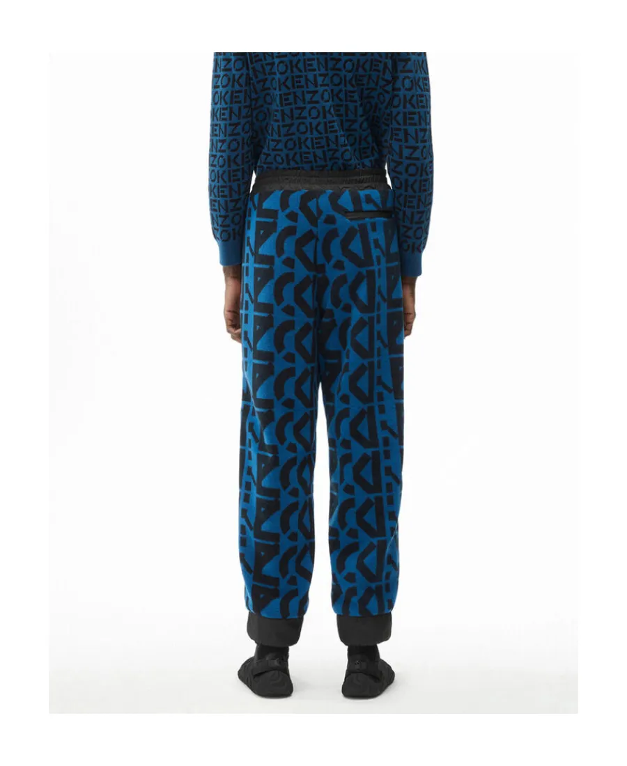Monogram-Print Fleece Track Pants