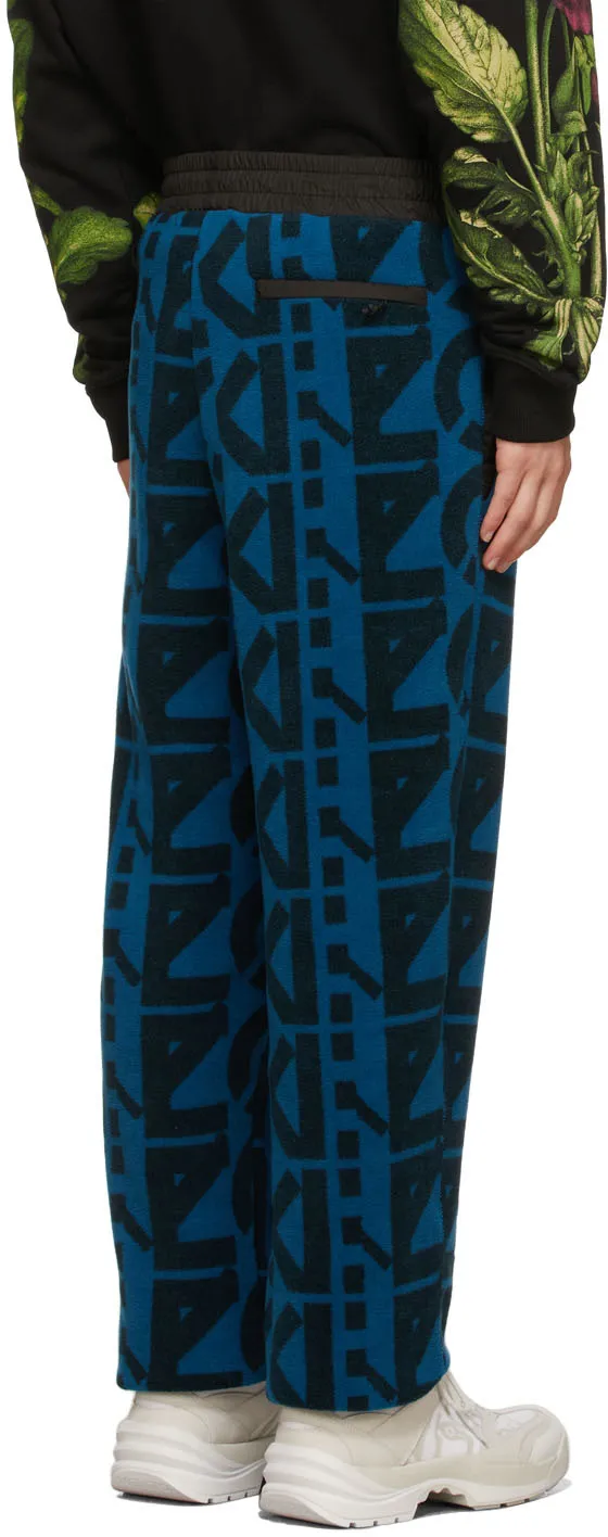 Monogram-Print Fleece Track Pants