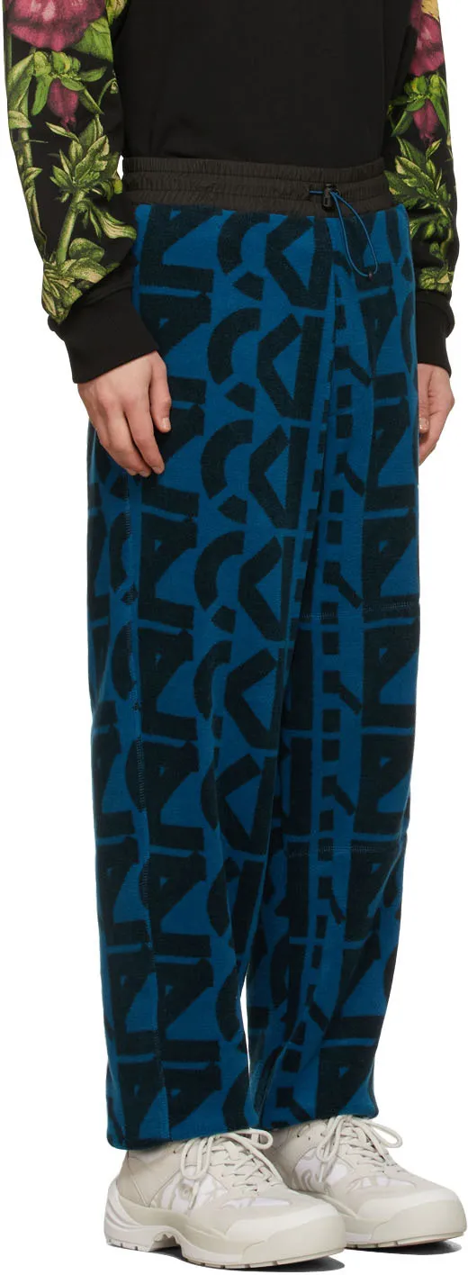 Monogram-Print Fleece Track Pants