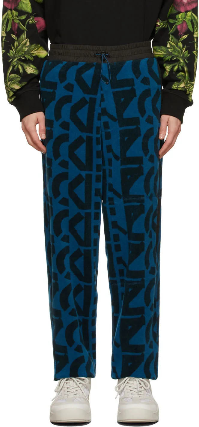 Monogram-Print Fleece Track Pants