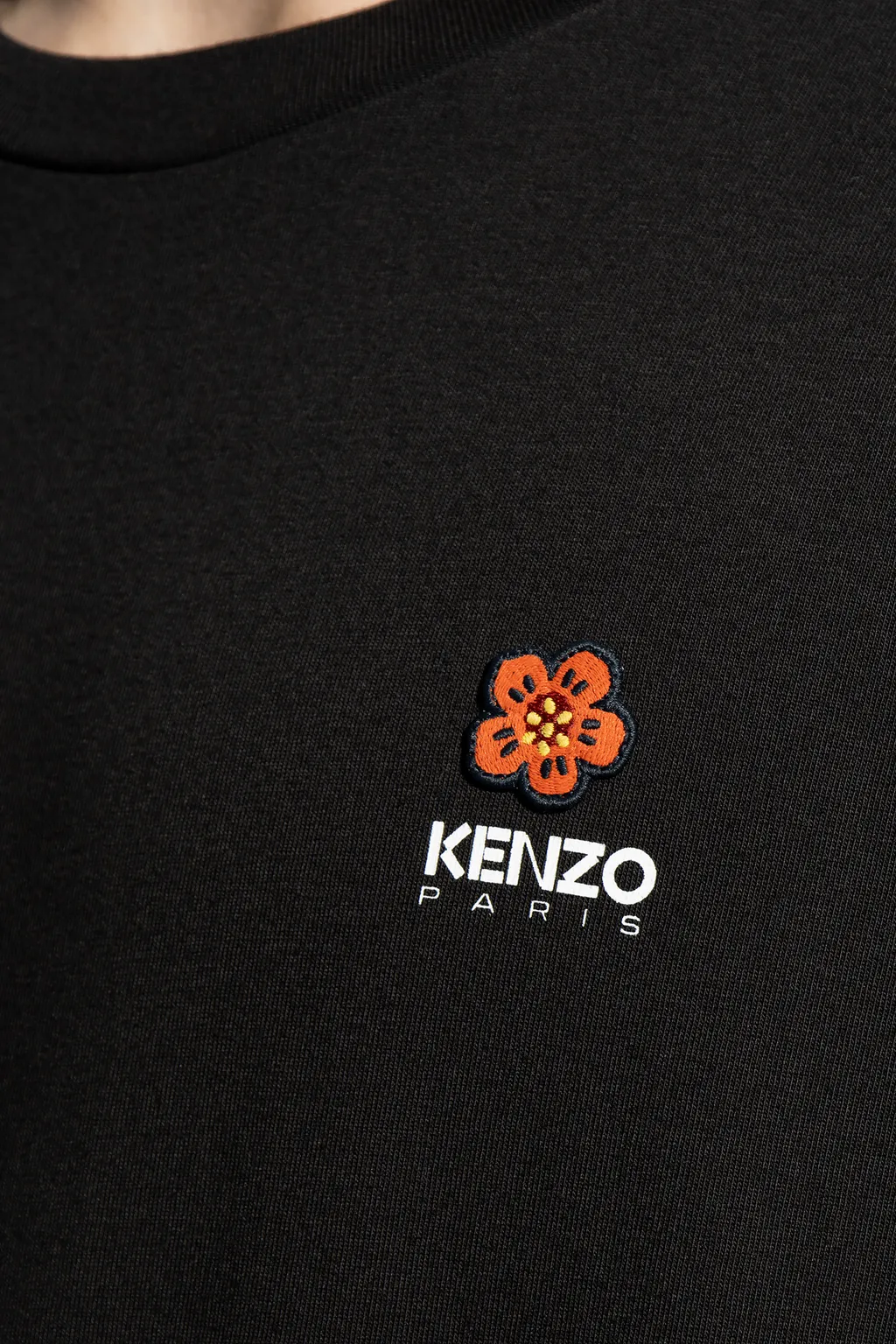 Logo Printed Long Sleeved Crewneck T-Shirt