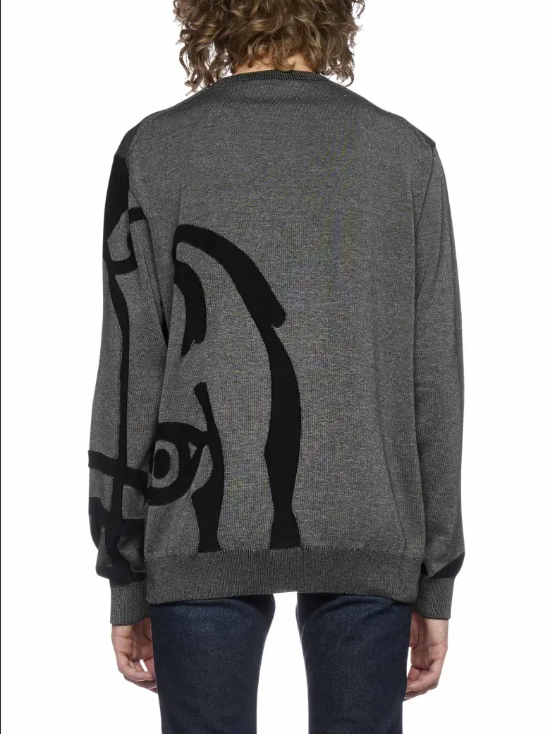 Abstract Tiger Print Sweatshirt