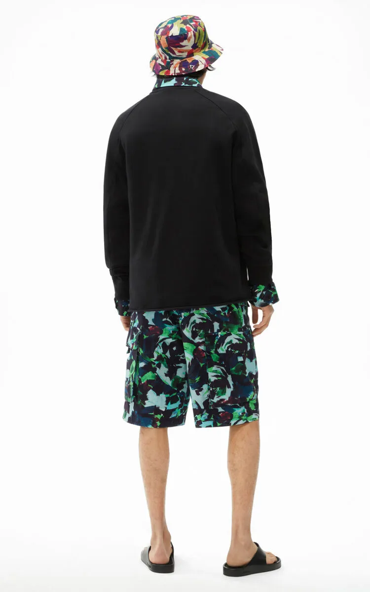 Logo Patch Ribbed Hem Sweatshirt