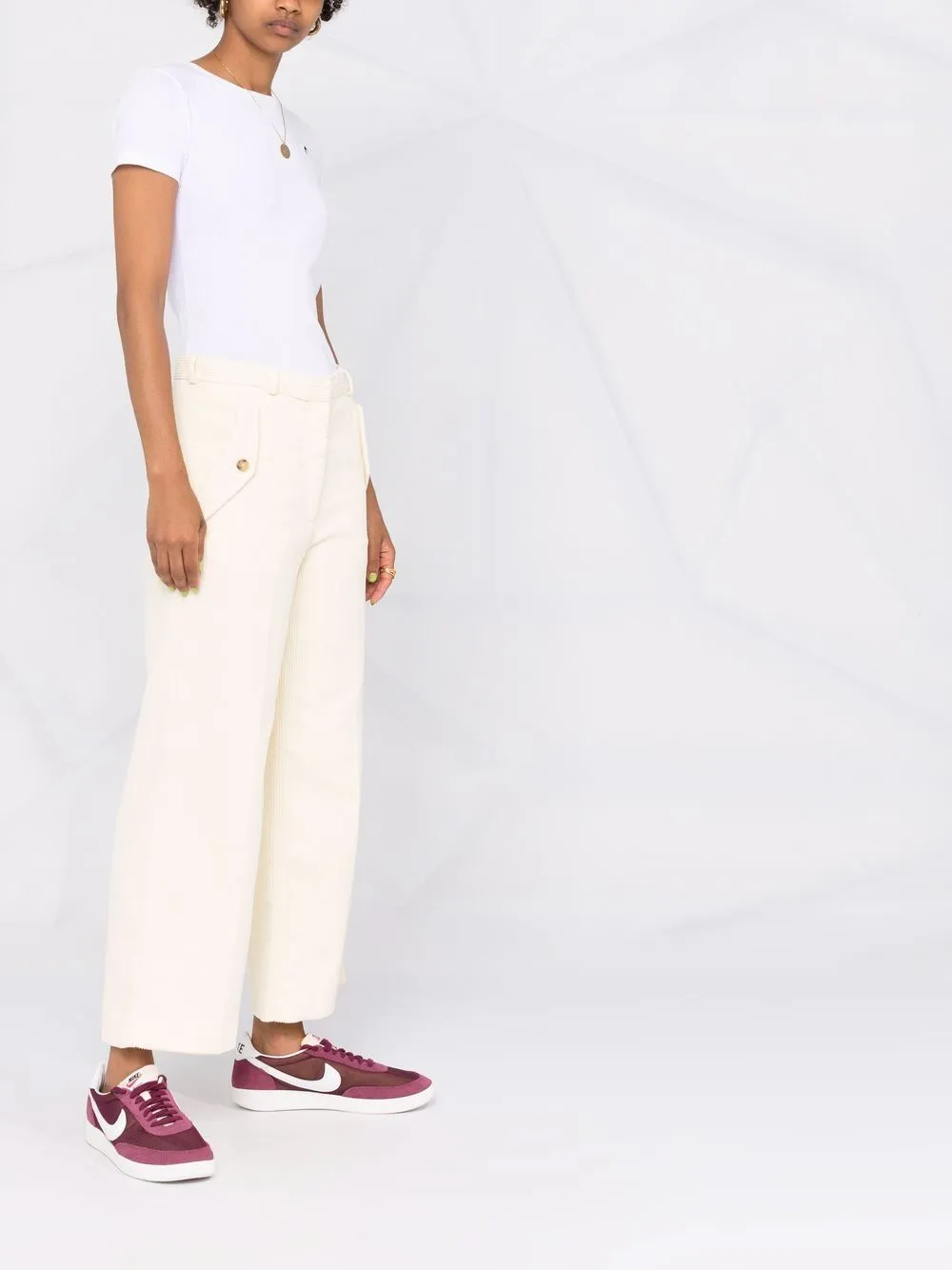 Flared Corduroy Pants