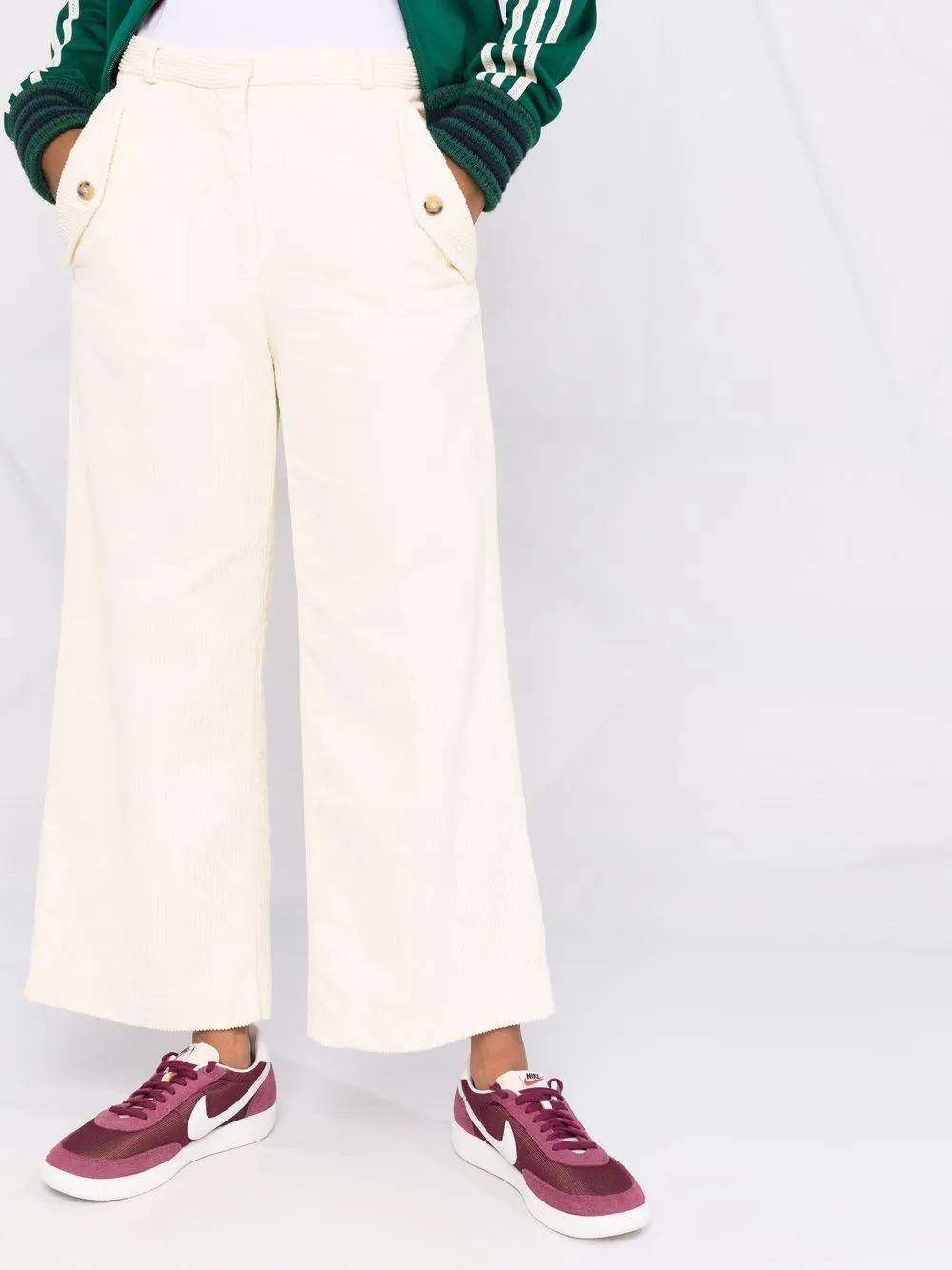 Flared Corduroy Pants