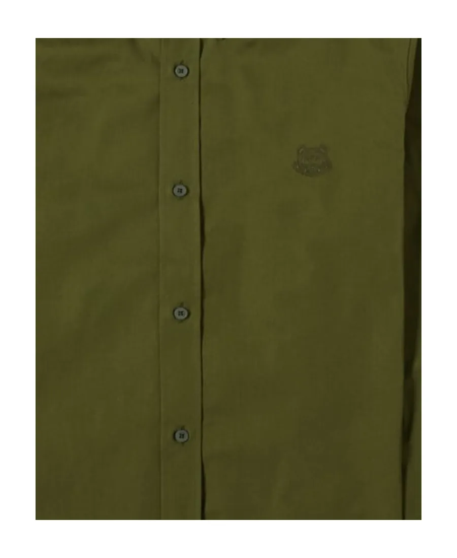 Logo-Embroidered Long-Sleeve Shirt