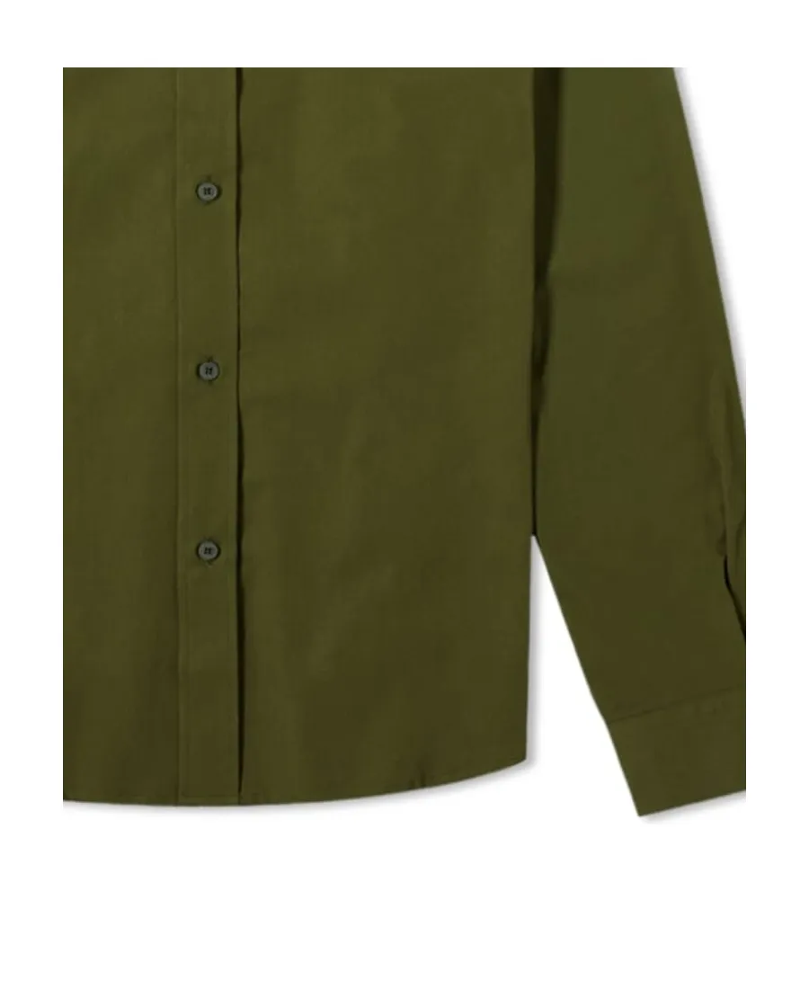 Logo-Embroidered Long-Sleeve Shirt