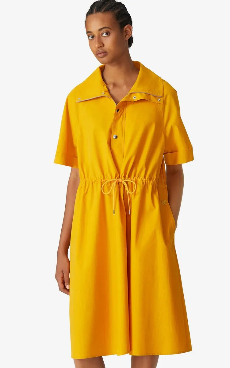 Short-Sleeved Midi Dress