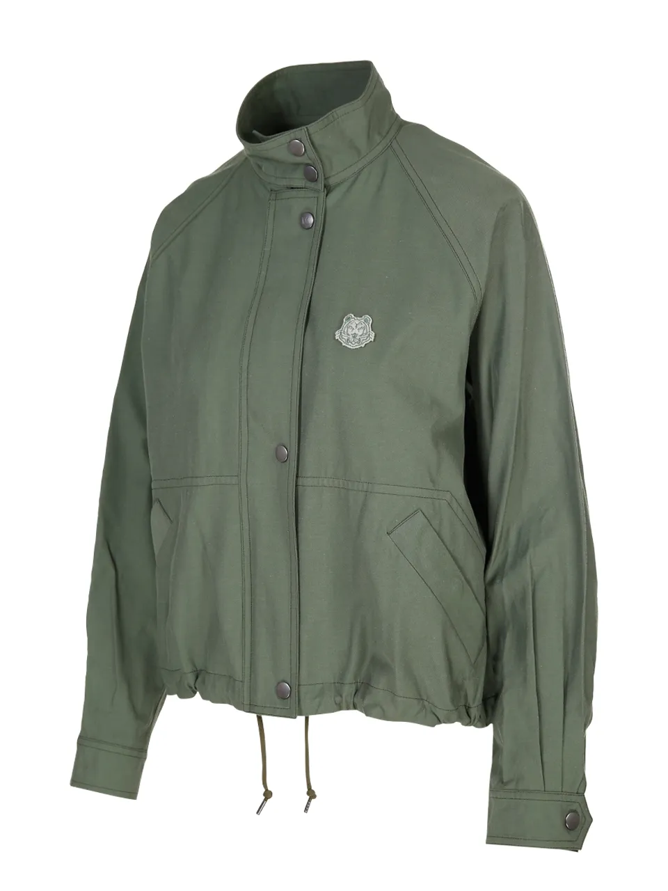 Cropped Tiger Patch Jacket