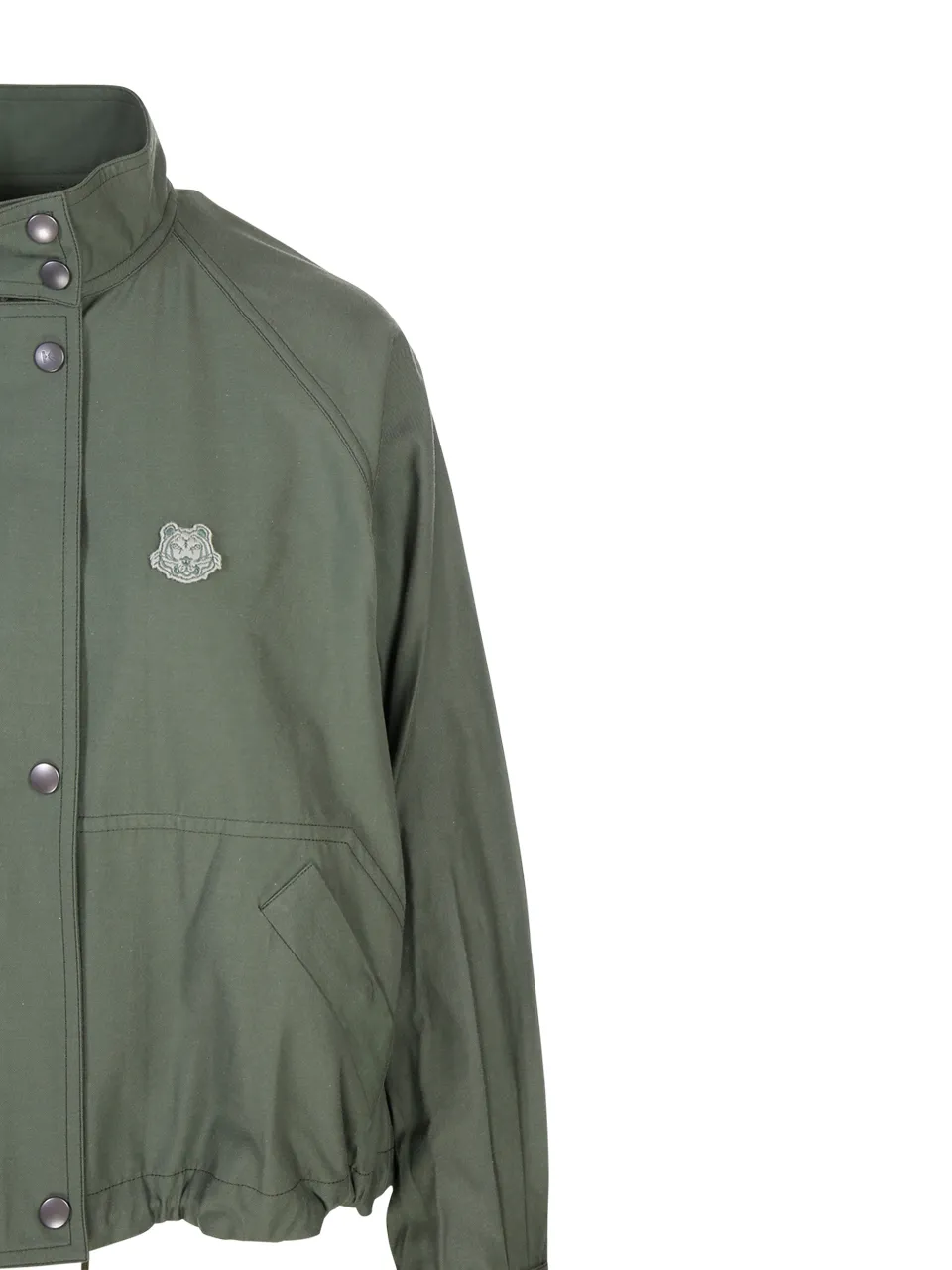 Cropped Tiger Patch Jacket