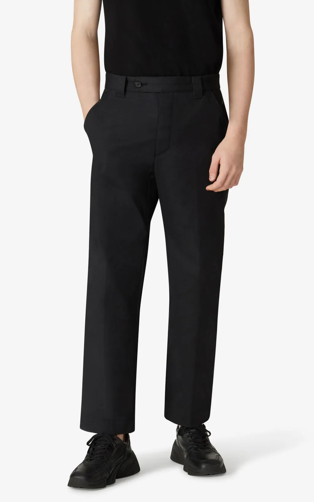 Straight-Leg Cropped Pants