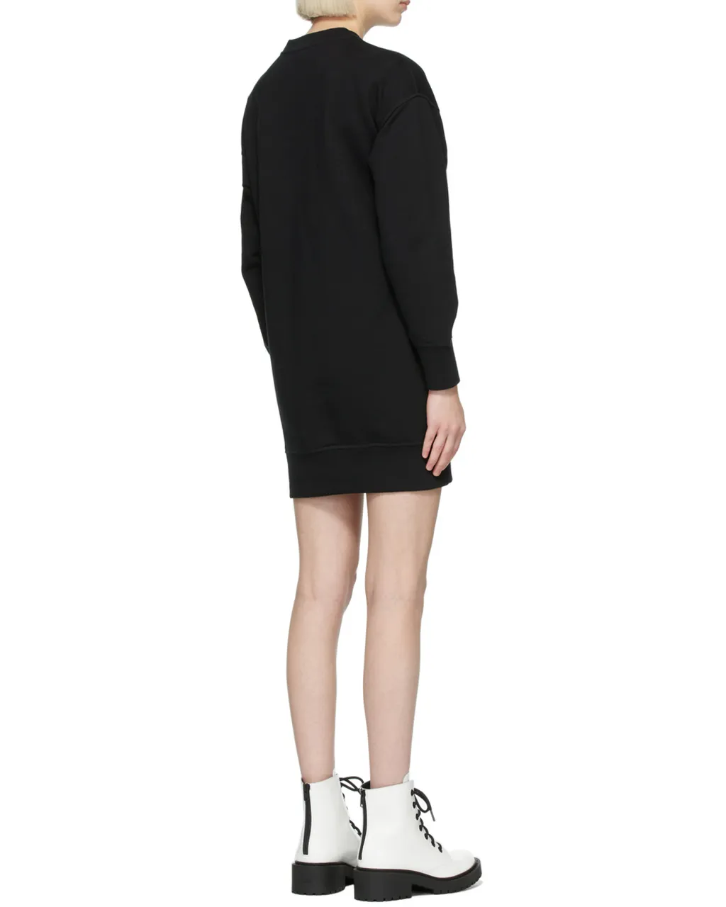 Tiger Embroidered Sweatshirt Dress
