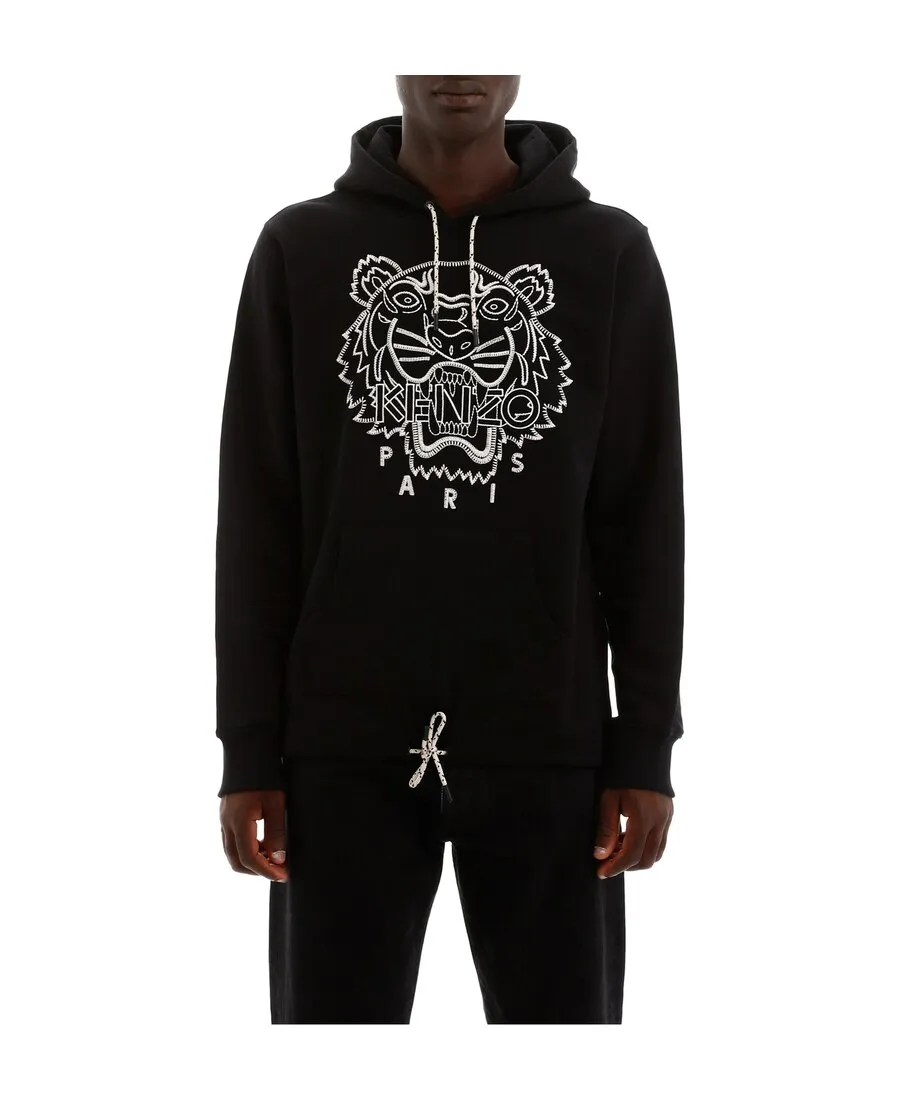 Tiger Embroidered Hoodie