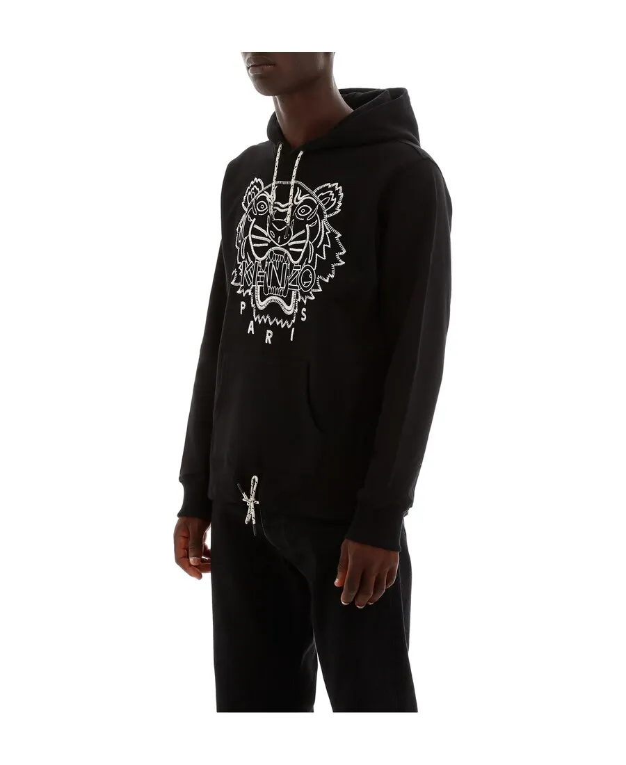 Tiger Embroidered Hoodie