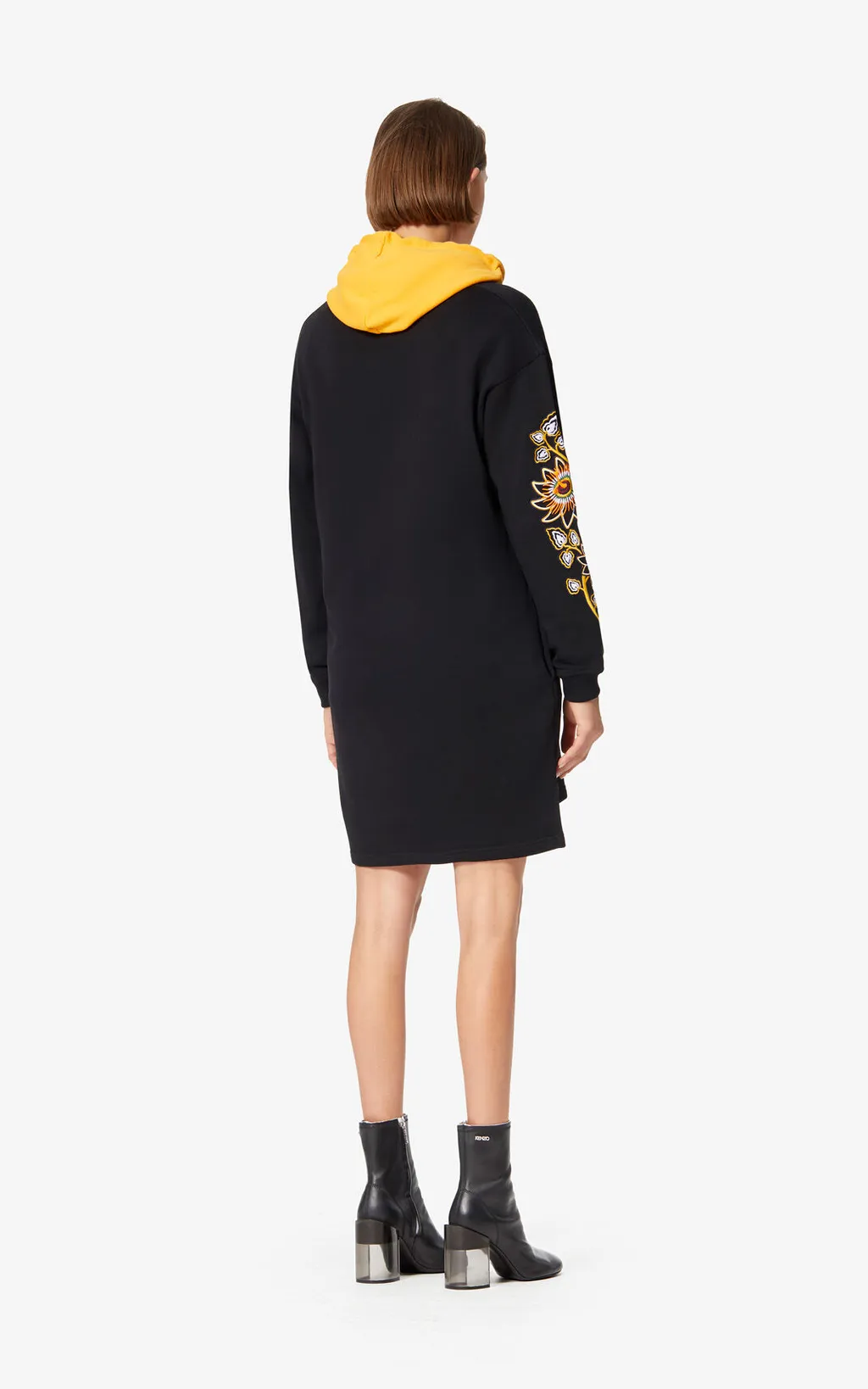 Embroidered Flower Logo Dress