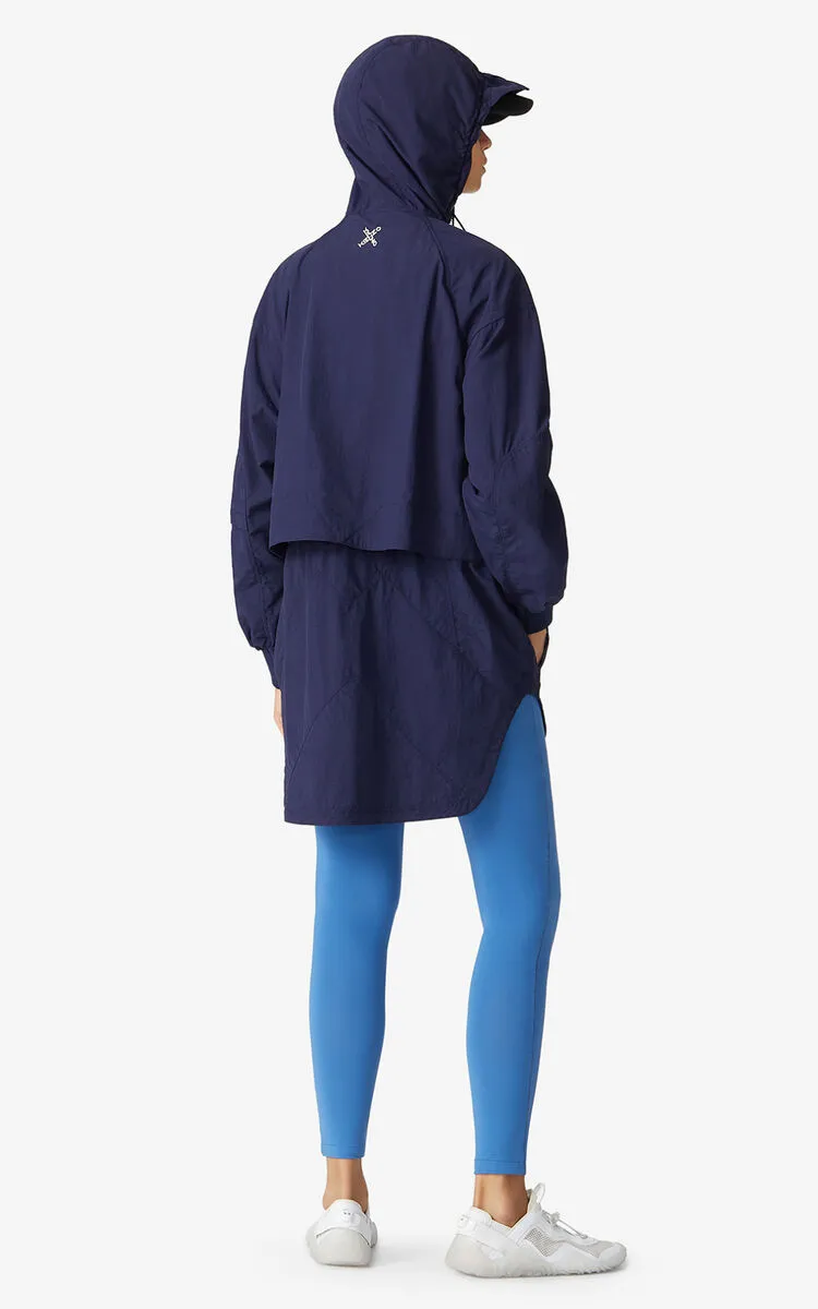 Hooded Parka With Little X Logo