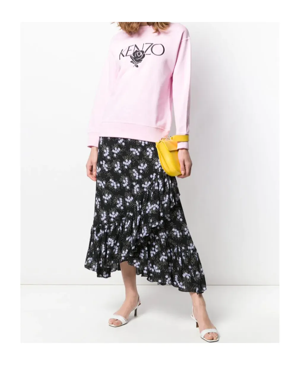 Embroidery Rose Logo Sweatshirt