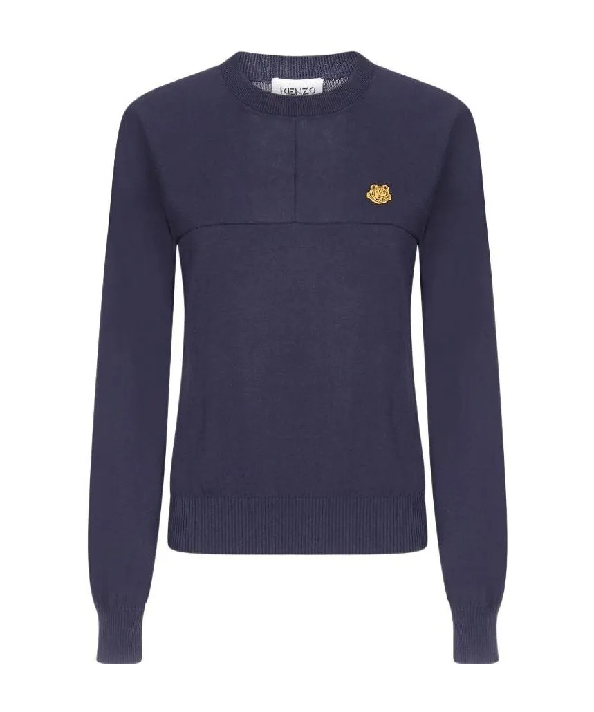Tiger Crest Knit Sweater
